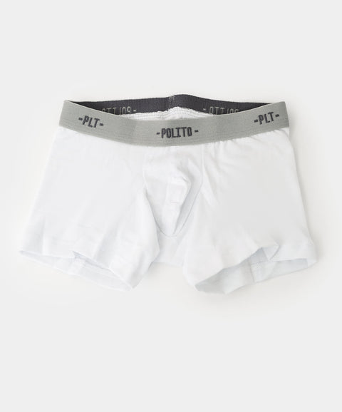Paquete de bóxers x 3 para niño en algodón color blanco