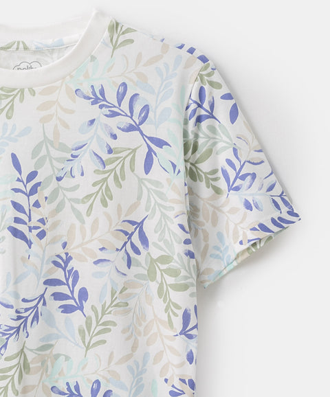 Camiseta para niño en tela suave color verde claro