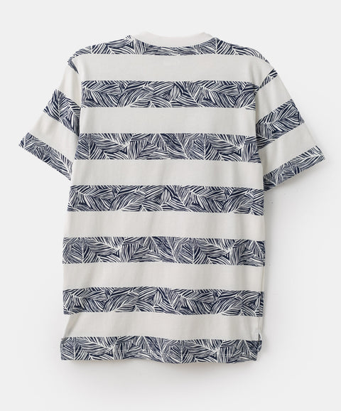 Camiseta para niño en tela suave color marfil