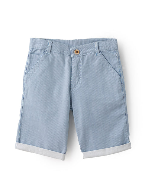 Bermuda Casual Para Niño En Twill Color Azul Claro