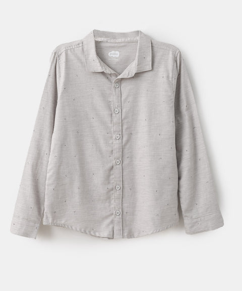 Camisa manga larga para niño color gris