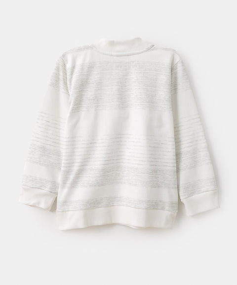 Buzo para bebé niño en burda color blanco jasped