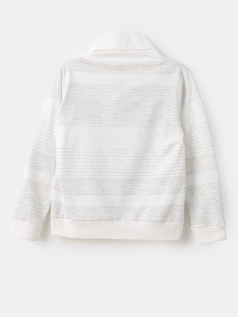 Buzo De Rayas Para Niño En Burda Color Marfil