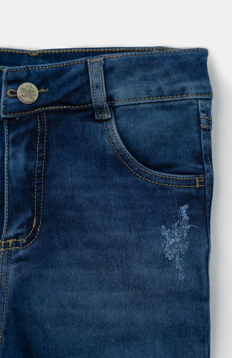 Jean Para Niña En Denim Color Indigo