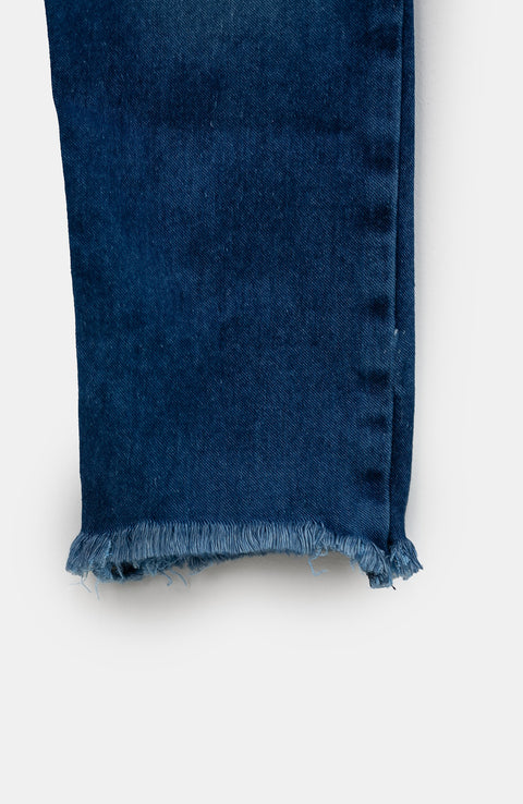 Jean Para Niña En Denim Color Indigo