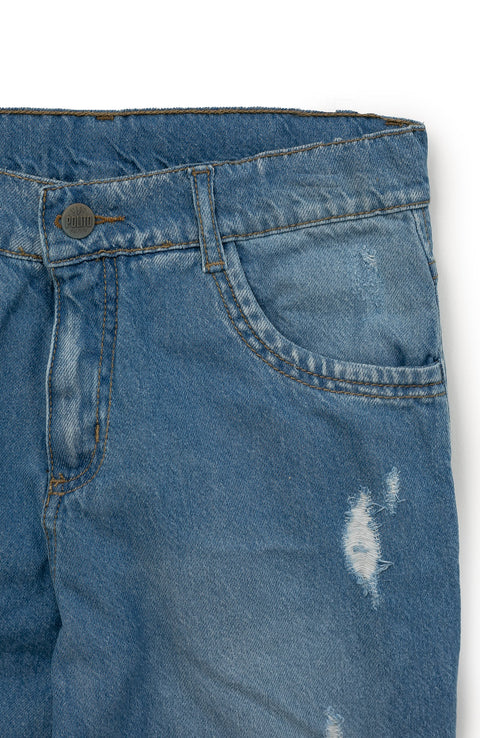 Jean Casual Para Niño Color Índigo