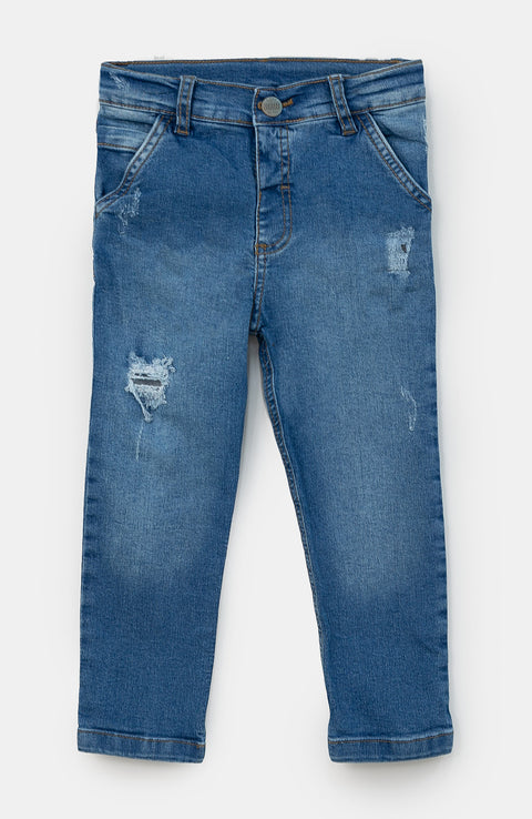 Jean Para Bebé Niño Color Índigo
