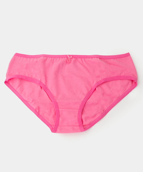 Paquete de top y panties para niña en algodón color marfil
