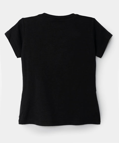 Camiseta para niña en licra color negro