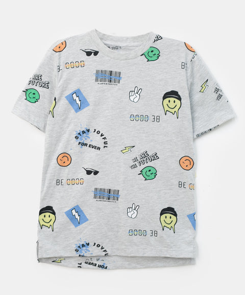 Camiseta para niño en tela suave color blanco jasped