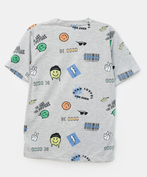 Camiseta para niño en tela suave color blanco jasped