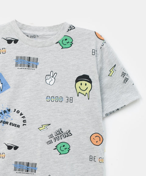 Camiseta para niño en tela suave color blanco jasped