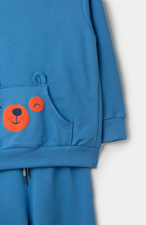 Conjunto para bebé niño en burda color azul