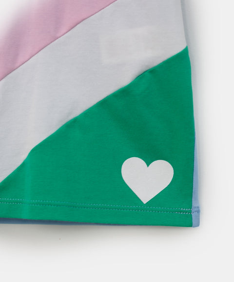 Camiseta para bebé niña en licra color hortensia