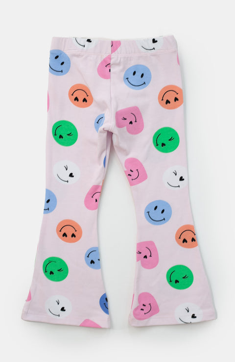 Leggings para bebé niña en licra color rosado claro
