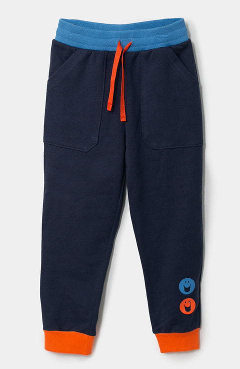 Conjunto para bebé niño en burda color azul y blanco