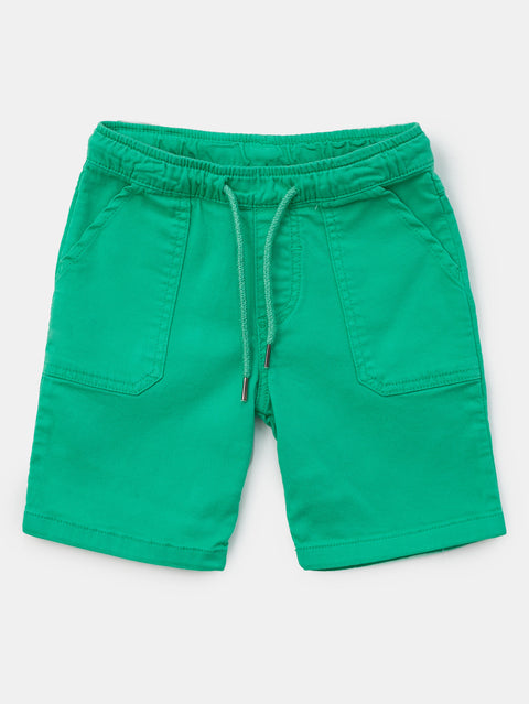 Bermuda para bebé niño en algodón color verde