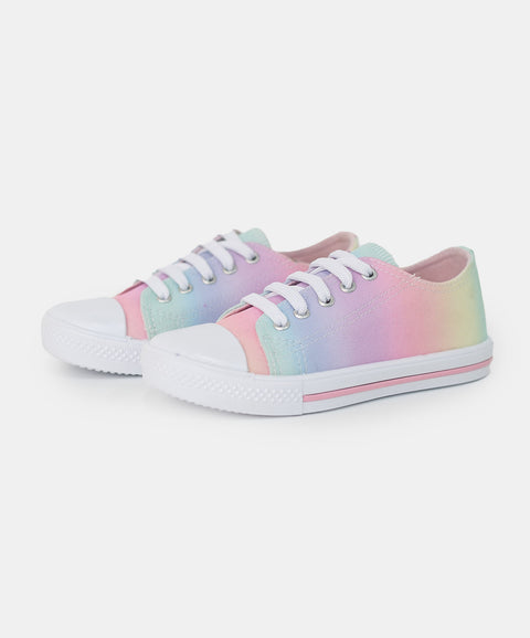 Tenis para bebé niña en tela degradada multicolor