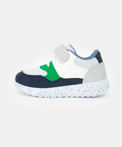 Tenis para bebé niño en material sintético color azul