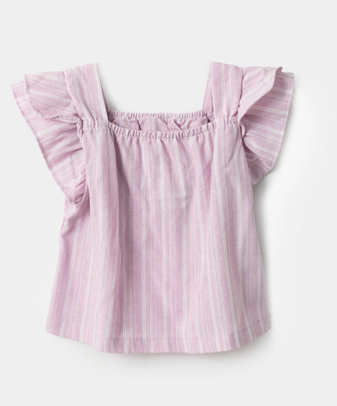 Blusa para niña en gaucha color lila o verde