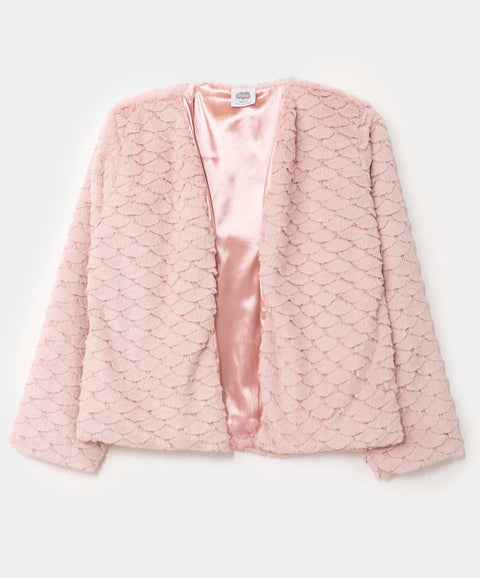 Chaqueta Casual Para Niña Color Rosado