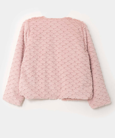 Chaqueta Casual Para Niña Color Rosado