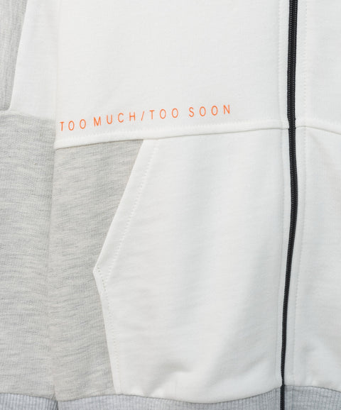 Buzo con chompa para niño en perchado color beige jasped