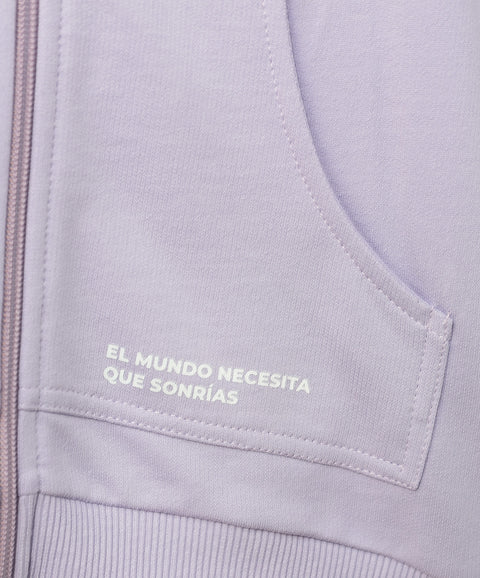 Buzo Con Chompa Para Niña En Burda Color Lila