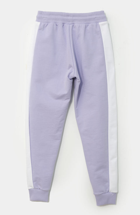 Jogger para niña en perchado color lila