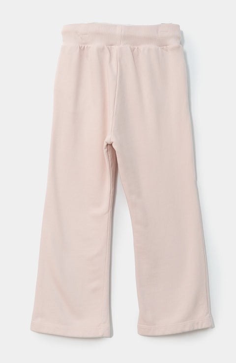 Pantalón deportivo para bebé niña en burda color rosado