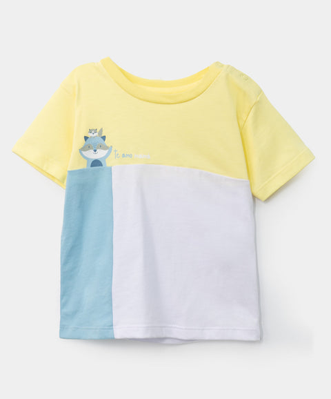 Camiseta Para Recién Nacido En Tela Suave Manga Corta Color Lima