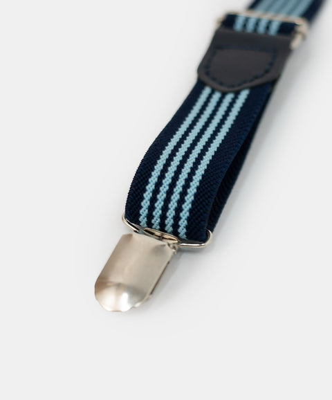 Cargaderas para niño elásticas color azul oscuro