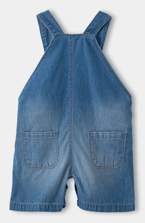 Overol para recién nacido en denim color índigo