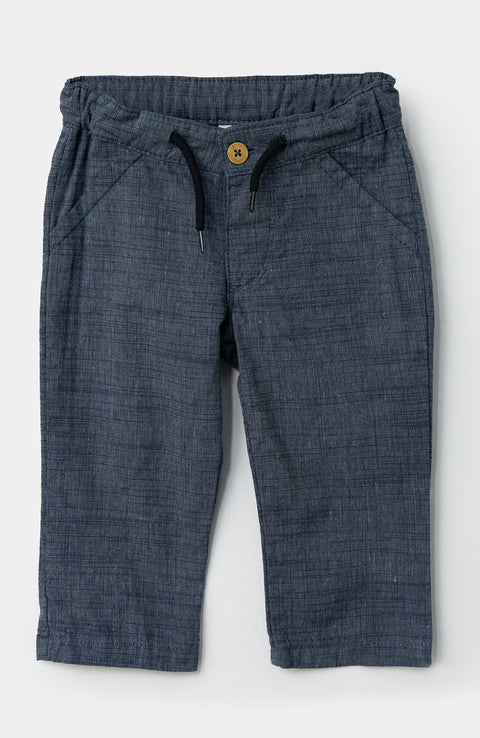 Pantalón para recién nacido en mamoncillo color azul cros