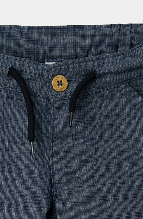 Pantalón para recién nacido en mamoncillo color azul cros