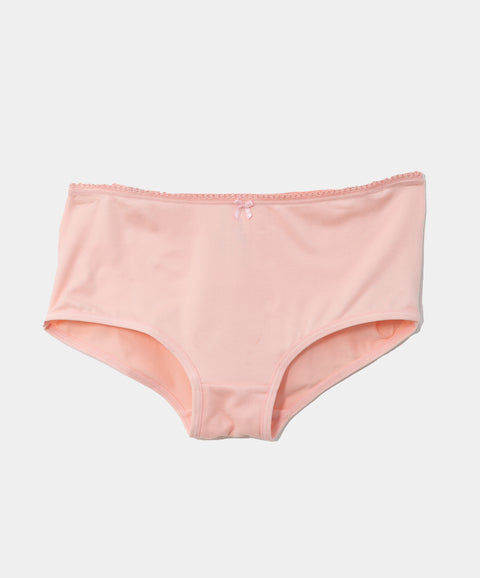 Paquete de top y panties para niña en algodón color beige