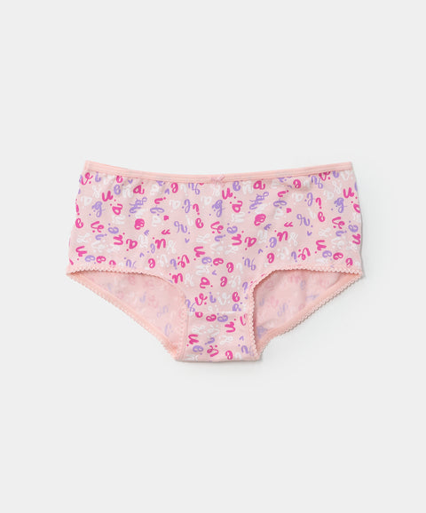 Paquete de panties x 3 para niña en algodón color gris jasped