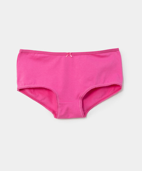 Paquete de panties x 3 para niña en algodón color gris jasped