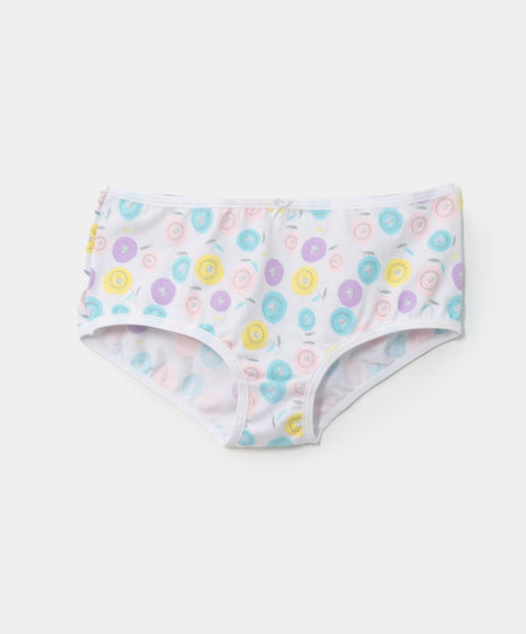 Paquete de panties x 3 para niña en algodón color amarillo