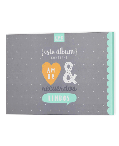 Álbum para recién nacido color aqua