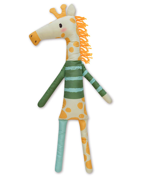 Peluche de jirafa en tela suave color amarillo