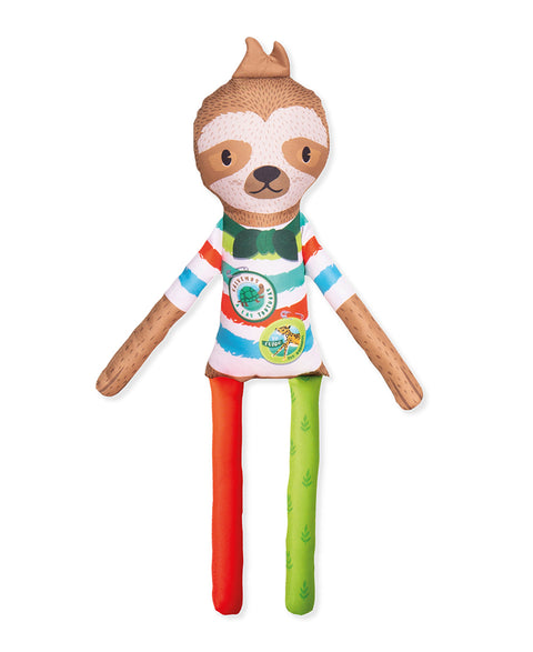 Peluche de oso perezoso en tela suave multicolor