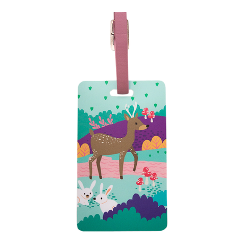 Marcador de maletas con estampado de venado