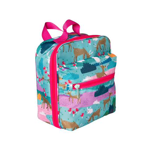 Lonchera para niña con estampado de venados