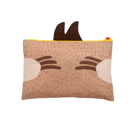Cartuchera para niño multicolor con estampado de oso perezoso