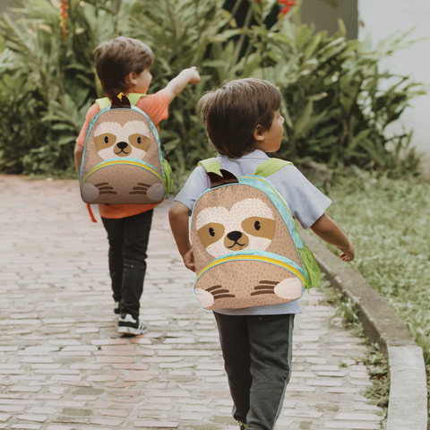 Morral para niño con estampado de oso perezoso