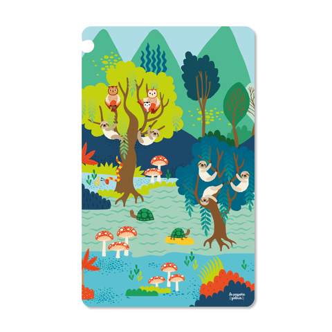 Toalla para niño con estampado de animales