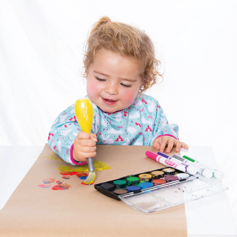 Babero para niña con estampado de conejos